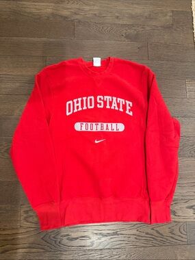 Nike Red Ohio State Football Crewneck Sweatshirt